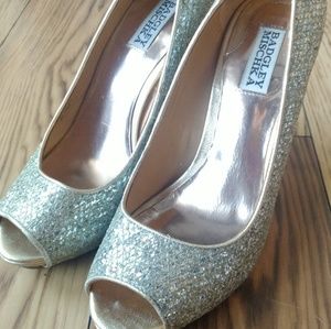 Badgley Mischka Open Toe Pumps